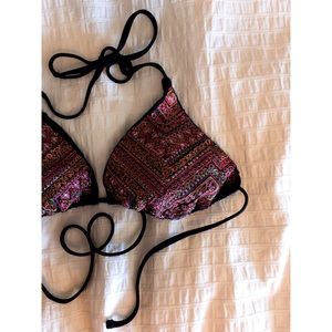 Beaded Multicolored Bikini Top